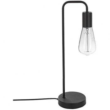 Lámpara de sobremesa de metal negro 45cm