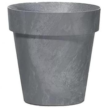 Maceta CUBE EFECTO BETÓN 0,6L para Jardín y Decoración, Color Marengo, Dimensiones 110x110x97 mm