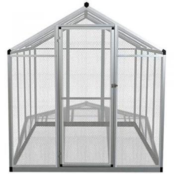 Pajarera exterior de aluminio 178x242x192 cm