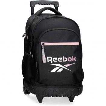 Mochila Escolar Reebok Beverly Negro con Ruedas