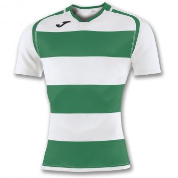 Joma Camiseta PRORUGBY II Verde-Blanco M/C - Camiseta técnica de Manga Corta, Unisex, Verde -