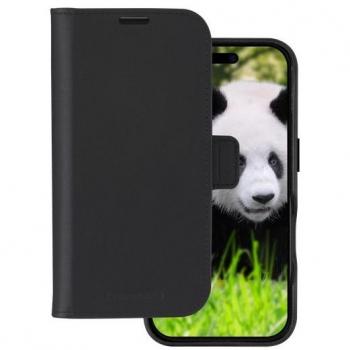 Funda de cuero Lynge MagSafe para iPhone 16 - Negro