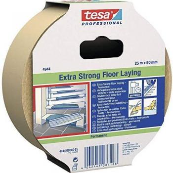 TESA 04944-00001-11 - Cinta para fijacion de suelos Extrafuerte - Permanente serie 4944-25m x 50mm