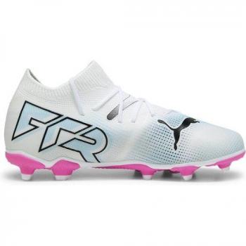 Botas de fútbol Puma Future 7 Match FG/AG blancas infantiles