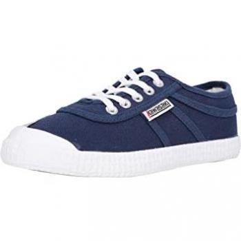 Zapatillas Kawasaki Originales Unisex de Tela Marinas, Planas y con Cordones - Modelo K192495 - Talla 37 EU
