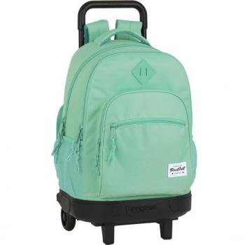 Mochila Grande con Ruedas Compact Ext. Blackfit8 Turquesa de Safta