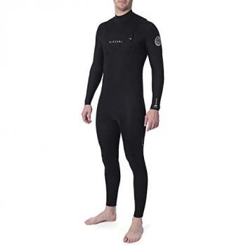 Rip Curl Dawn Patrol 4/3 mm Steamer Neopreno de manga larga con cremallera en el pecho, color negro
