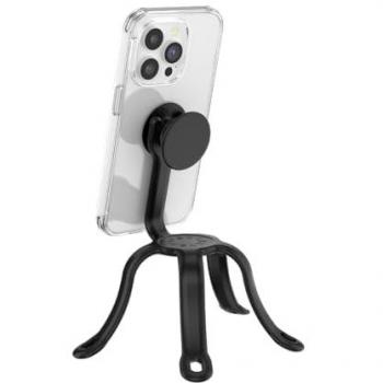 Soporte Flexible de Silicona PopMount 2 para Smartphone y Tablet - Negro