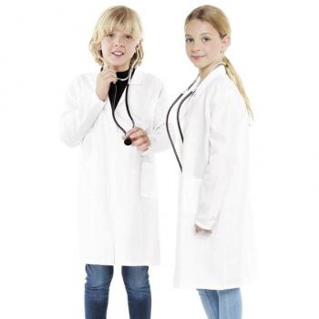 Disfraz de Médico o Bata Blanca de Laboratorio para Niños Talla 5-6 Años