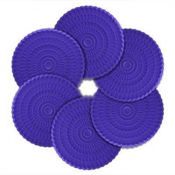 Zanmini Posavasos Silicona Seguros para Alimentos Estera de Taza Colección de 6 colores