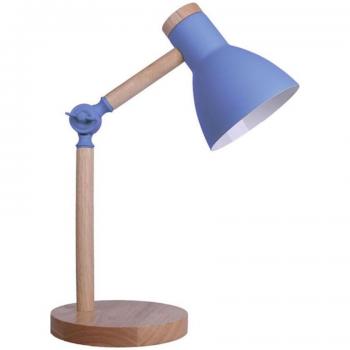Lámpara de Escritorio BEL AIR HOME TEACHER 1xe-27 de Madera y Metal - Diseño Moderno y Elegante - Altura 47 Cm