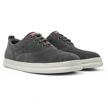 Camper Men's Runner Four Leather Sneakers - Grey, Size 41/8, Suede