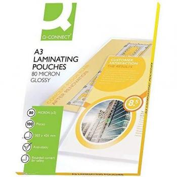 Q-Connect KF04122 Laminating Pouch A3 80-Micron