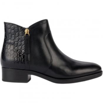 Geox Women's D Felicity Breathable Low Ankle Boots in Black