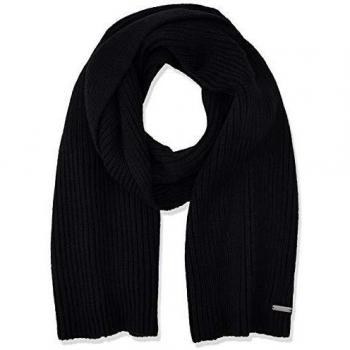 Superdry Edit Scarf Bufanda, Negro