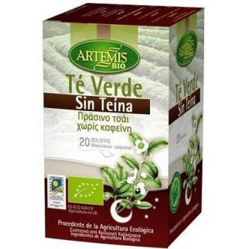 Té Verde sin teina Artemis, 20 bolsitas