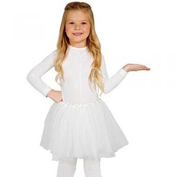 Guirca - Tutú infantil, talla 3-5 años, color blanco