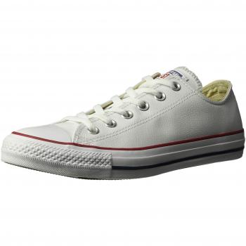 Converse Chuck Taylor Core Lea Ox - Zapatillas de cuero unisex, Blanc, 41