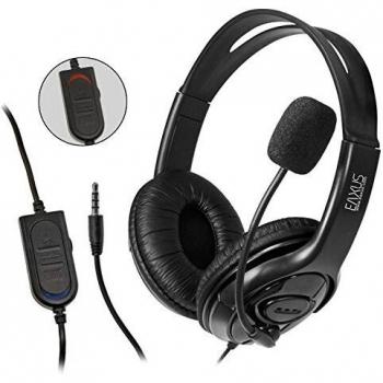 Eaxus®️ Auriculares para juegos estéreo para el mando de PlayStation 4 / PS4, negro