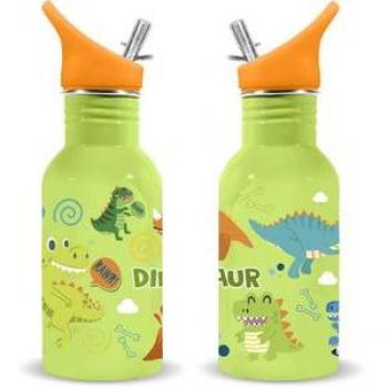 Cantimplora de acero inoxidable Dino Water Revolution 500 ml