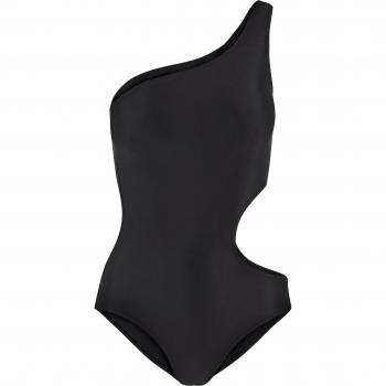 Urban Classics Ladies Asymmetric Cut Out Swimsuit - Black - XS to XL