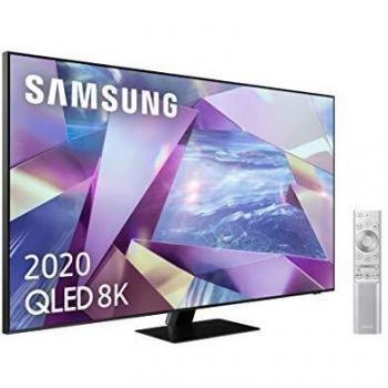 Samsung QLED 2020 55Q700T - Smart TV de 55 8K, Direct Full Array HDR 1000, Inteligencia Artificial, MultiView, OTS+, Premium One Remote y Asistentes de Voz Integrados, con Alexa integrada