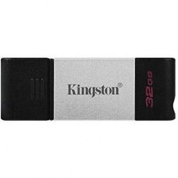 Kingston DataTraveler DT80 32GB USB-C 3.2 Gen 1 Plata/Negro