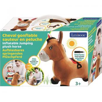 Caballito Saltarín Hinchable 2 en 1 - Peluche Poni Saltador Inflable