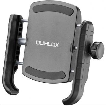 Custodia Universal Quiklox con Soporte Rápido para Smartphone - Negro, Talla Única