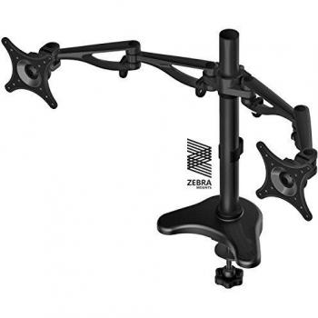 Soporte Monitor LCD Soporte mesa para 2 Monitor d224e, compatible con monitor Samsung, Acer, Viewsonic, LG, Dell, HP, Asus, pantalla LED 10 - 24 pulgadas. compatible con VESA 50 * 50 mm, 75 * 75 mm, 100 * 100 mm.
