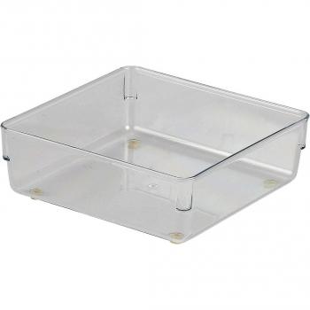 Organizador de cajón con compartimentos ajustables y diseño elegante