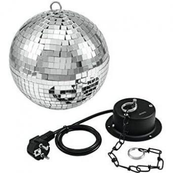 Bola de espejo de 20 cm Con Motor de MD 1015