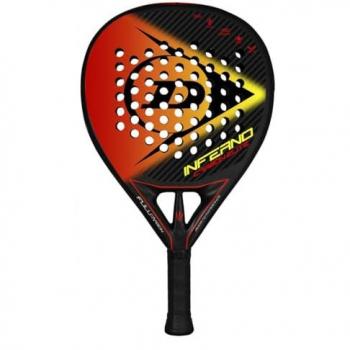 Pala de Pádel Dunlop Inferno Carbon Elite 2022 Naranja y Amarilla
