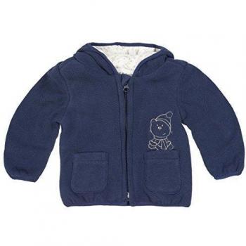 Kanz Fleecejacke m. Kapuze 1/1 Arm 0003507-Chaqueta Bebé niños    azul