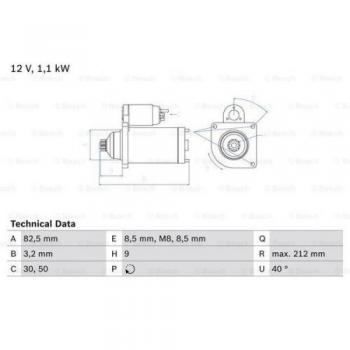 Motor de Arranque Bosch 986017940 - Tipo: Motor de arranque, Marca: Bosch, Modelo: 0 986 017 940