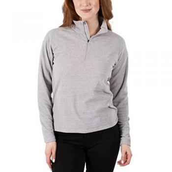 Trespass Women's Meadows Half Zip Pullover Fleece Sweatshirt - Grey - Size 12