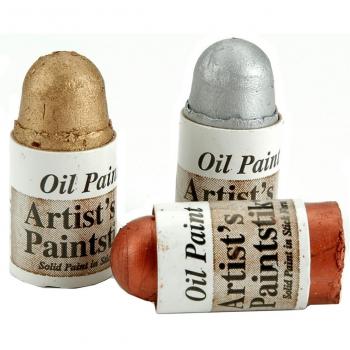 Jack Richeson Shiva Paintstik aceite, diseño de bosque y niebla dorado/plata y cobre, juego de 3