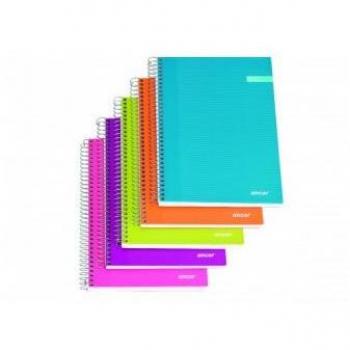 CUADERNO A5 ANCOR 120 H. 70 GR. CUADRO 5x5 TAPA EXTRADURA MICROPERFORADO 2 TALADROS