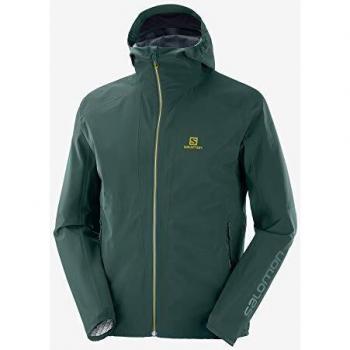 SALOMON Outline JKT Chaqueta, Hombre, Green Gables/Lemon Curry, M
