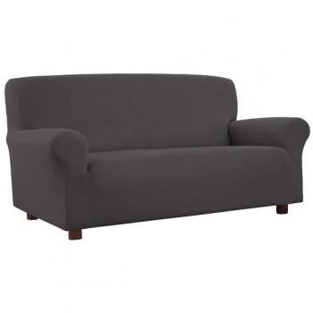 Funda de sofá elástica antimanchas 2 plazas ALBA Gris