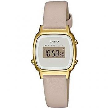 Casio Reloj Digital para Mujer de Cuarzo con Correa en Cuero LA670WEFL-9EF