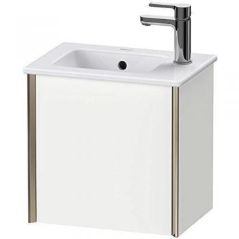 Mueble Bajo Lavabo Suspendido Duravit XViu 4024, 41x29x40cm, Champán Mate, Puerta Izquierda, Roble Cepillado