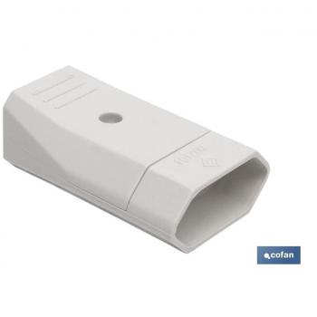 Base Enchufe Bipolar Aéreo Blanco Cofan
