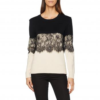 Derhy MAQUILLAGE, Jersey para Mujer, Negro