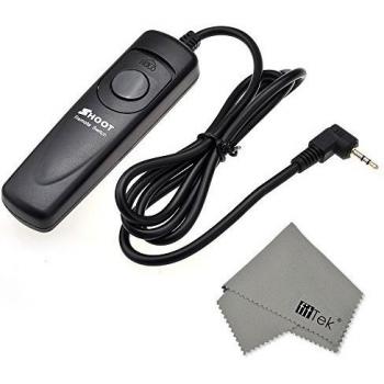 fitTek® Shoot RS-60E3 Remote Switch Shutter Release Control Replacement for Canon RS60 E3 Compatible with Canon EOS 650D/600D/550D/500D/1000D/450D/400D/350D/300D/100D/700D