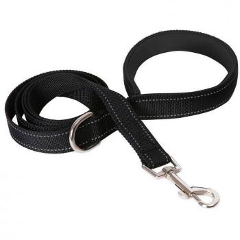 Correa para Pasear Perros Esparta Negro-M 200Cm | Máxima Comodidad y Visibilidad Nocturna