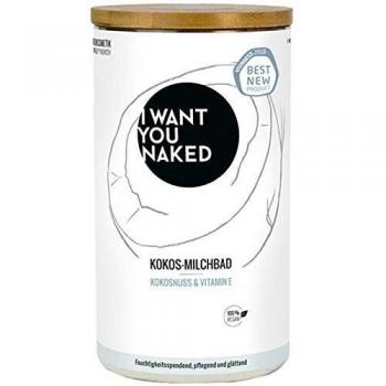 I WANT YOU NAKED - Coco Glow Gel de Ducha con Coco y Vitamina E, 400 g, y I WANT YOU NAKED - Coco Glow Leche de Baño, 400 g