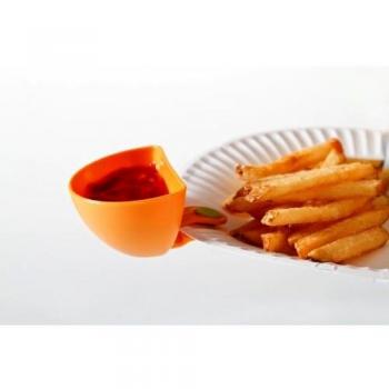 Appetitissime Snack Dipper Cuencos para Salsas, Multicolor, 7.5x4x5 cm, 4 Unidades