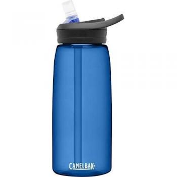 Camelbak Eddy+ 1L Azul - Botella de agua reutilizable, diseño ergonómico, tapa a prueba de fugas, boquilla de silicona que permite beber sin inclinar la botella, fabricada en material BPA-free, capacidad