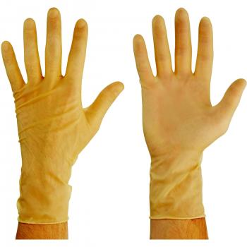 meditrade 1229S Gentle Tec extra larga látex untersuchungs Guante para salas de pura y Críticas usos, libre de polvo, unsteril, tamaño small